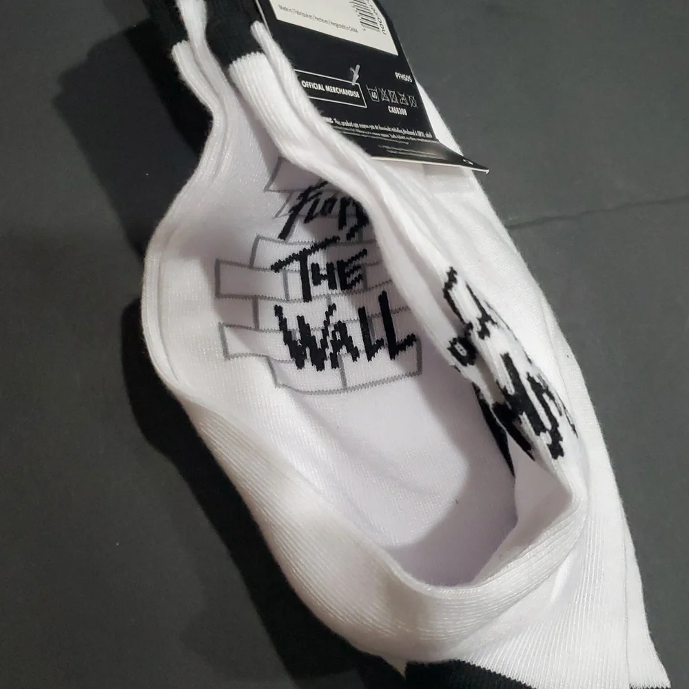 Pink Floyd white black‎ The Wall socks one size fits shoe size US 7-12 new